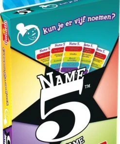 Goliath Name 5 Card Game - Kaartspel - Trivia - Kun Je Er Vijf Noemen -Spellen Kast 412x840 2