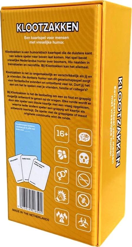 Klootzakken - Nederlands Kaartspel - Partyspel - Familiespel - Gezelschapsspel 6 Klootzakken - Nederlands Kaartspel - Partyspel - Familiespel - Gezelschapsspel - Afbeelding 4