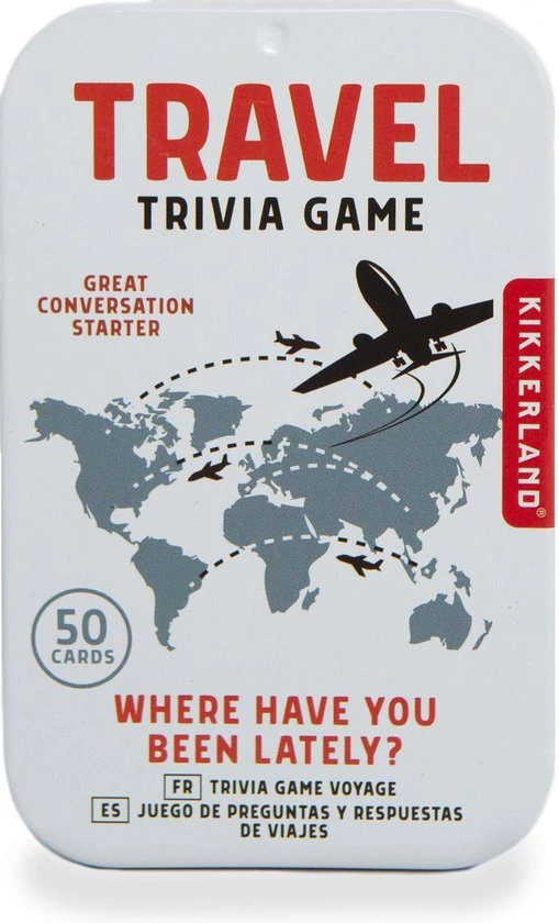 Kikkerland Travel Trivia - Pubquiz - 50 Vragen - Spel Voor Onderweg 3 Kikkerland Travel Trivia - Pubquiz - 50 Vragen - Spel Voor Onderweg