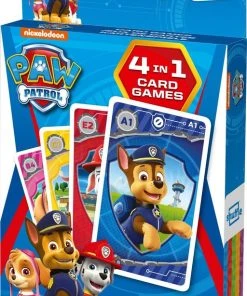 Shuffle Paw Patrol - 4 In 1 - Speelkaarten - Kwartet - Memo - Snap - Actie Spel - Kaartspel -Spellen Kast 512x840 2