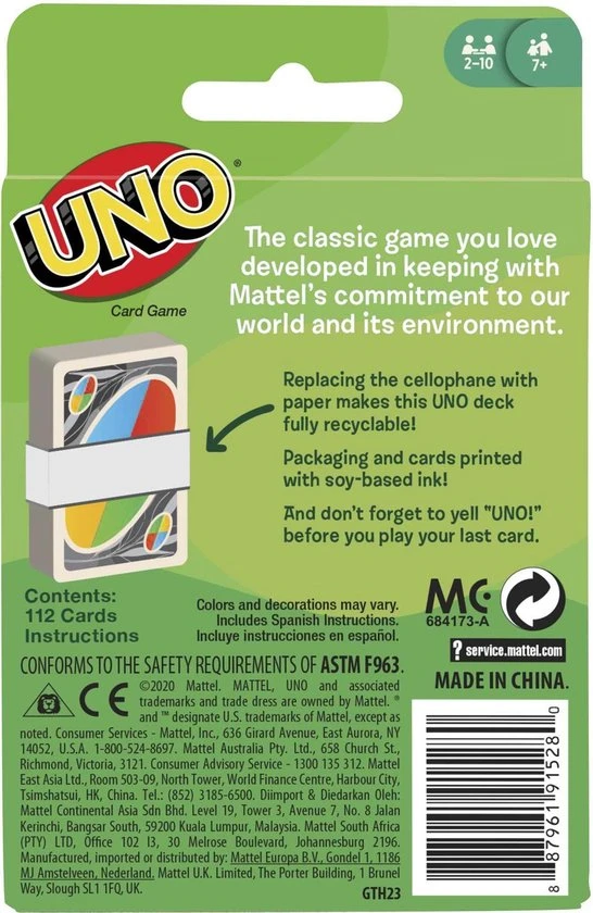 Mattel Games UNO Sustainable 11 Mattel Games UNO Sustainable - Afbeelding 9