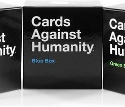Cards Against Humanity - BLUE BOX + RED BOX + GREEN BOX - The Hottest 3 Expansion Boxes 3 IN 1 -Spellen Kast 550x213