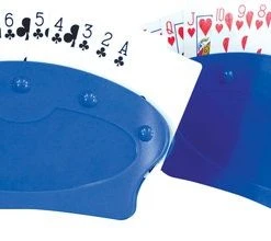 Aidapt Speelkaarten Houder - Blauw - Set Van 2