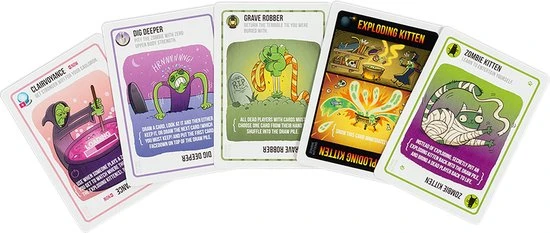 Exploding Kittens Zombie Kittens - Engelstalig Kaartspel 5 Exploding Kittens Zombie Kittens - Engelstalig Kaartspel - Afbeelding 3