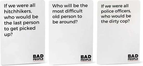 Dyce Games Bad People (Engelstalig) - H T Partyspel Voor Volwassenen - Het Kaartspel Dat Je Beter Niet Kan Spelen 4 Dyce Games Bad People (Engelstalig) - H T Partyspel Voor Volwassenen - Het Kaartspel Dat Je Beter Niet Kan Spelen - Afbeelding 2