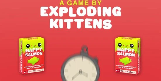 Exploding Kittens Happy Salmon - Engelstalig Kaartspel 4 Exploding Kittens Happy Salmon - Engelstalig Kaartspel - Afbeelding 2