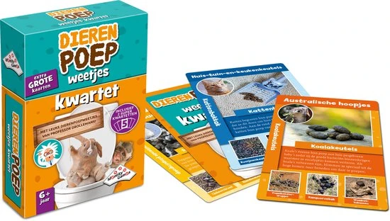 Identity Games Dierenpoep Weetjes Kwartet 5 Identity Games Dierenpoep Weetjes Kwartet - Afbeelding 3