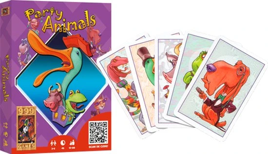 999 Games Party Animals Kaartspel 13 999 Games Party Animals Kaartspel - Afbeelding 11