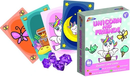 Grafix Unicorn Kwartet - Unicorn Kaartspel - Kwartetspel Kinderen 4 Jaar - Kwartet - Unicorn Speelgoed - Unicorn - Unicorn Spel 7 Grafix Unicorn Kwartet - Unicorn Kaartspel - Kwartetspel Kinderen 4 Jaar - Kwartet - Unicorn Speelgoed - Unicorn - Unicorn Spel - Afbeelding 5