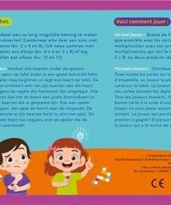 Domingos Dominos Dominospel De Tafels Van Vermenigvuldiging (nl/fr) -Spellen Kast 550x329 7