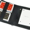 LONGFIELD 2 DECKS PLAYING CARDS NORMAL 4 INDEX IN PU LEATHER CASE WITH PENCIL AND SCOREBLOCK -Spellen Kast 550x372 7