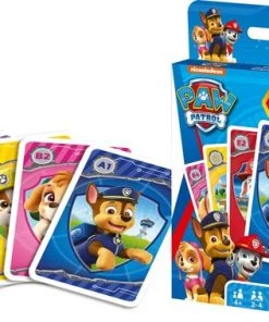 Shuffle Paw Patrol - 4 In 1 - Speelkaarten - Kwartet - Memo - Snap - Actie Spel - Kaartspel -Spellen Kast 550x379 4