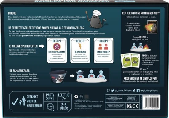 Exploding Kittens Exploding Kitten Recipes For Disaster - Kaartspel (Nederlandstalig) 4 Exploding Kittens Exploding Kitten Recipes For Disaster - Kaartspel (Nederlandstalig) - Afbeelding 2