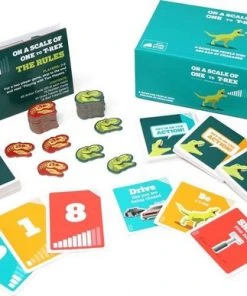 Exploding Kittens On A Scale Of One To T-Rex - Kaartspel -Spellen Kast 550x387 3
