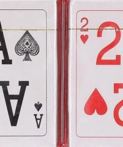 Merkloos 2 Pakjes Kaarten Met Extra Grote Cijfers En Letters - Bridge Kaarten - Poker - Speelkaarten Voor Ouderen Senioren En Slechtzienden