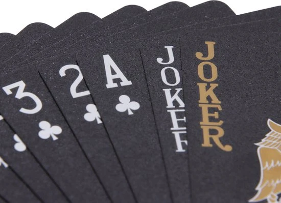 Qualux Speelkaarten | Kaarten | Luxe Pokerkaarten | Speelkaarten Waterdicht | Pokerkaarten | Kaartspel | Zwart | Goud 10 Qualux Speelkaarten | Kaarten | Luxe Pokerkaarten | Speelkaarten Waterdicht | Pokerkaarten | Kaartspel | Zwart | Goud - Afbeelding 8