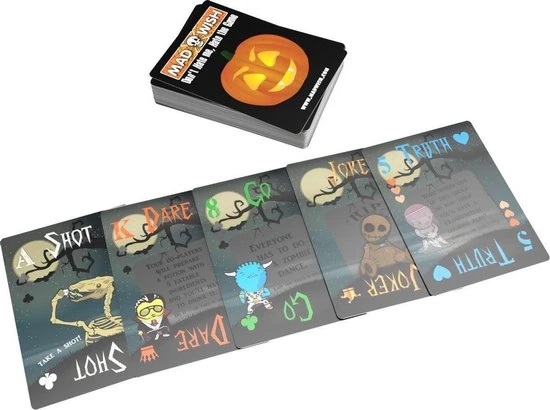 Mad Party Games MadWish Halloween - Party Game - Drankspel - Reisspel - Party Spel - Shot Spel - Truth Or Dare - Halloween Edition 6 Mad Party Games MadWish Halloween - Party Game - Drankspel - Reisspel - Party Spel - Shot Spel - Truth Or Dare - Halloween Edition - Afbeelding 4
