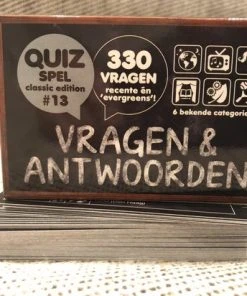 Puzzles & Games Vragen & Antwoorden #13 (330 Vragen !) - Pocketformaat Trivia Quiz En Aanvulset / Uitbreiding - Schoencadeautje Of In Kerstpakket -Spellen Kast 550x412 33