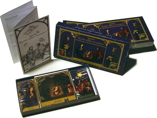 G.M. Jurrius Komt Allen Tezamen - Kerst Kaartspel - Luister Naar Het Kerstverhaal En Maak Als Eerste De Kerststal Compleet 3 G.M. Jurrius Komt Allen Tezamen - Kerst Kaartspel - Luister Naar Het Kerstverhaal En Maak Als Eerste De Kerststal Compleet