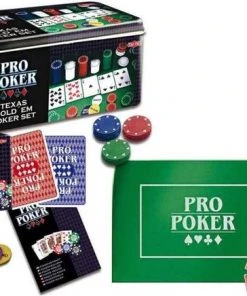 Selecta Spellen Pro Poker Texas Hold Em Set - Kaartspel -Spellen Kast 550x436 8