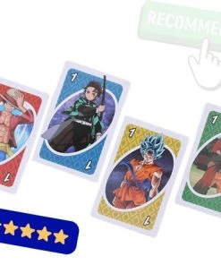 Merkloos UNO Anime Kaartspel - Nieuwe Editie - Naruto - One Piece - Dragon Ballz - Demon Slayer -Spellen Kast 550x458 3