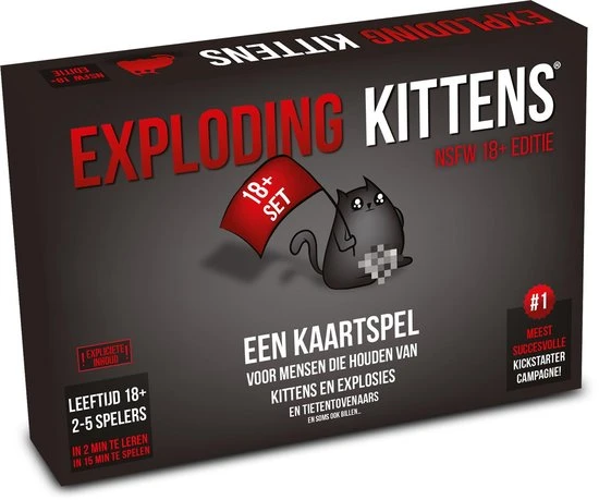 Exploding Kittens NSFW Editie - Nederlandstalig Kaartspel 3 Exploding Kittens NSFW Editie - Nederlandstalig Kaartspel