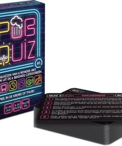 Merkloos Pubquiz #1 (nieuwe Vragen 2022 !) - Kaartspel - Pocketformaat Trivia Quiz / Quizspel Voor In De Kroeg, Thuis Of Onderweg / Cadeau (198 Vragen !) - Black Friday Deal - Schoencadeautje Of In Kerstpakket