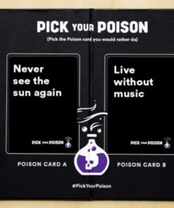 Dyce Games Pick Your Poison (Engelstalig) - Hét Dilemma Partyspel Voor Alle Leeftijden - "What Would You Rather Do " - Kaartspel 21 Dyce Games Pick Your Poison (Engelstalig) - Hét Dilemma Partyspel Voor Alle Leeftijden - "What Would You Rather Do " - Kaartspel -Spellen Kast 550x462 3