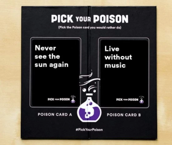 Dyce Games Pick Your Poison (Engelstalig) - Hét Dilemma Partyspel Voor Alle Leeftijden - "What Would You Rather Do " - Kaartspel 11 Dyce Games Pick Your Poison (Engelstalig) - Hét Dilemma Partyspel Voor Alle Leeftijden - "What Would You Rather Do " - Kaartspel - Afbeelding 9