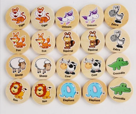 Wooden Toys Houten Memory Spel - 20 Delig - Memory Spelletjes Vanaf 3 Jaar - Houten Speelgoed - Schoencadeautjes Voor Kinderen - Dieren 8 Wooden Toys Houten Memory Spel - 20 Delig - Memory Spelletjes Vanaf 3 Jaar - Houten Speelgoed - Schoencadeautjes Voor Kinderen - Dieren - Afbeelding 6