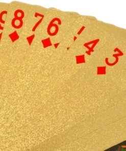 Opline Speelkaarten Waterdicht | Special Edition Pokerkaarten - Poker Kaartspel - Spel Kaarten | Goud