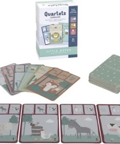 Little Dutch Spel Kwartet - Dieren -Spellen Kast 550x475