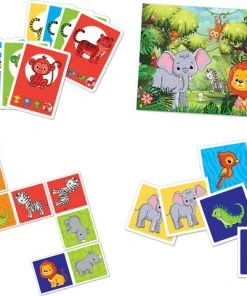 Grafix 4-in-1 Kaartspellen Voor Kinderen | Thema Unicorn | Kwartet - Memory - Domino - Puzzel | Denkspel | Spellen Voor Meisjes | Geschikt Voor Kinderen Vanaf 5 Jaar -Spellen Kast 550x481 3
