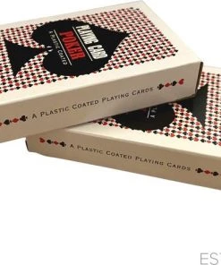 ESTARK Luxe Speelkaarten - 2 Sets - Plastic Coating - Poker Kaarten - Kaartspel - Spelkaarten - Spel Kaart - 2 X 56 - Gezelschapsspel - Spelen - Playing Cards - Cijfer In Alle 4 De Hoeken - 2 STUKS -Spellen Kast 550x491 3
