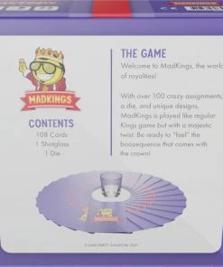 Mad Party Games MadKings - Drankspel - Kingsen - Kings Cup - Party Game - Incl. Shotglas & Grote Dobbelsteen -Spellen Kast 550x494 10