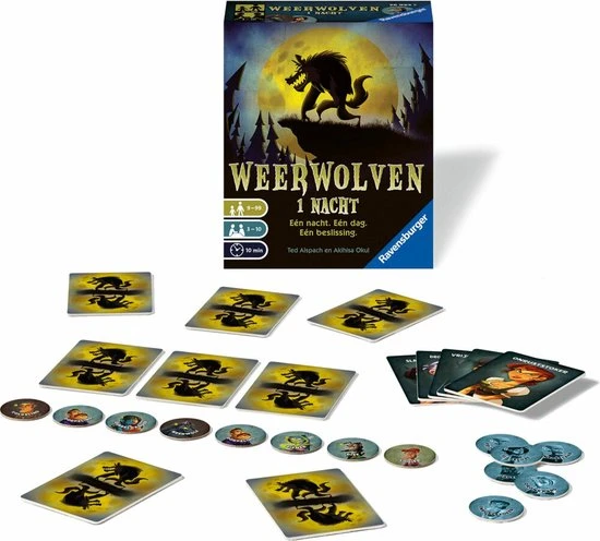 Ravensburger Weerwolven 1 Nacht - Pocketspel 4 Ravensburger Weerwolven 1 Nacht - Pocketspel - Afbeelding 2