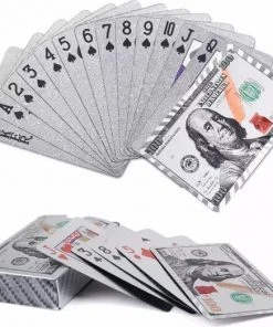 LuxeBass 24K Zilver Speelkaarten Plastic Poker Game Dek Folie Poken Pack Magische Kaarten Waterdichte Kaart Geschenkcollectie Gokken Bordspel - Pokerkaarten - Drankspel Kaarten -Spellen Kast 550x522 8