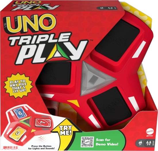 UNO Triple Play - Mattel Games - Kaartspel 11 UNO Triple Play - Mattel Games - Kaartspel - Afbeelding 9