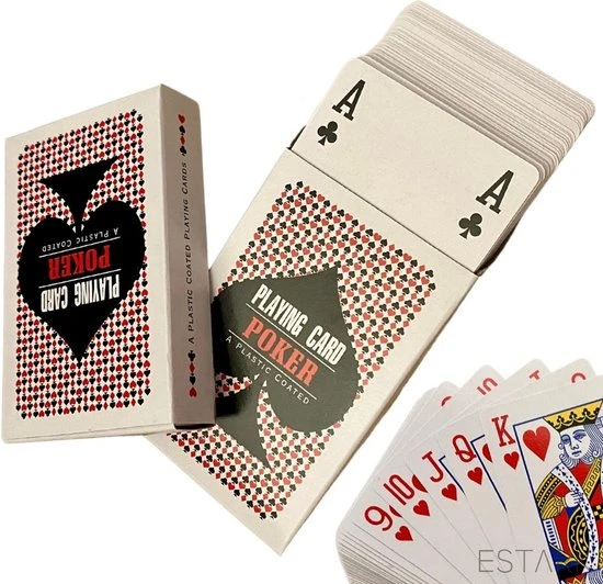ESTARK Luxe Speelkaarten - 4 Sets - Plastic Coating - Poker Kaarten - Kaartspel - Spelkaarten - Spel Kaart - 4 X 56 - Gezelschapsspel - Spelen - Playing Cards - Cijfer In Alle 4 De Hoeken - 4 STUKS 8 ESTARK Luxe Speelkaarten - 4 Sets - Plastic Coating - Poker Kaarten - Kaartspel - Spelkaarten - Spel Kaart - 4 X 56 - Gezelschapsspel - Spelen - Playing Cards - Cijfer In Alle 4 De Hoeken - 4 STUKS - Afbeelding 6