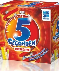 Megableu 5 Seconden Reisspel - Kaartspel - Spelletjes Voor Onderweg - Familiespel