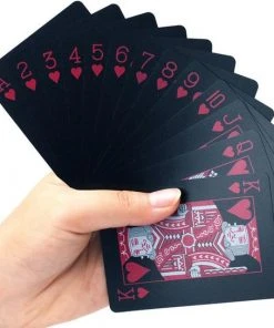 Fit Junkies Speelkaarten - Zwart En Rood - 56 Kaarten - Waterdicht - Kaarten - Kaartspel -Spellen Kast 550x544 6