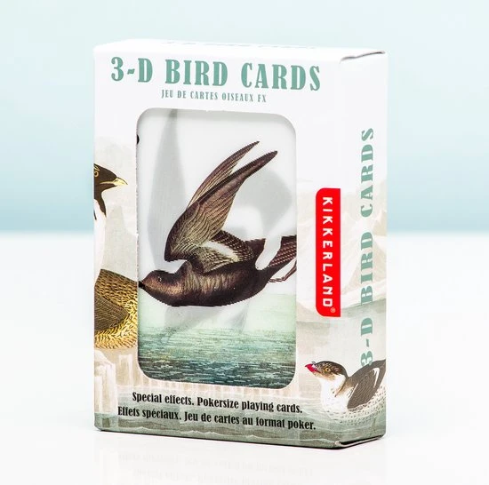 Kikkerland 3D Speelkaarten - Vogels - Kaartspel - Pokerformaat - Vogelplaatjes - Gezelschapsspel - Geschikt Voor Poker, Patience, Bridge, Blackjack, Pesten 5 Kikkerland 3D Speelkaarten - Vogels - Kaartspel - Pokerformaat - Vogelplaatjes - Gezelschapsspel - Geschikt Voor Poker, Patience, Bridge, Blackjack, Pesten - Afbeelding 3