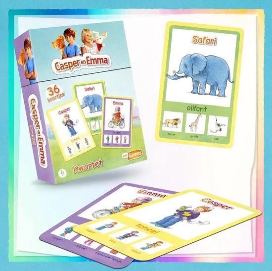 Just Games Kwartet Casper En Emma 5 Just Games Kwartet Casper En Emma - Afbeelding 3