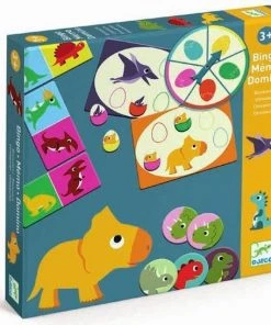 Djeco - Djeco Bingo Memo Domino Dinosauriërs 7 Djeco - Djeco Bingo Memo Domino Dinosauriërs -Spellen Kast 550x547 19
