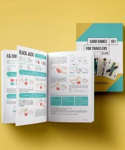 CardGames101 Card Games For Travelers - Engels Boek En Speelkaarten - Reisspellen - Kaartspellen - Reizigerseditie - Educatieve Spellen - Kaartspellen Voor Volwassenen