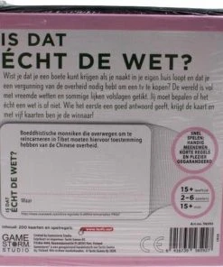 Tactic Kaartspel Is Dat Echt De Wet Karton Groen/roze 200-delig -Spellen Kast 550x550 325