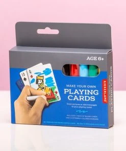 Kikkerland Maak Je Eigen Speelkaarten - Inclusief Kaarten En Stiften - Creatief - Knutselen -Spellen Kast 550x550 347