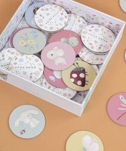 Little Dutch Memo Flowers & Butterflies FSC -Spellen Kast 550x550 35