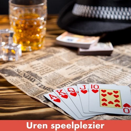 Speelkaarten Voor Pesten Of Poker 2 X 56 Kaarten In Bewaardoos - 2 Pakjes Speelkaarten 4 Speelkaarten Voor Pesten Of Poker 2 X 56 Kaarten In Bewaardoos - 2 Pakjes Speelkaarten - Afbeelding 2