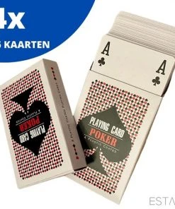 ESTARK Luxe Speelkaarten - 4 Sets - Plastic Coating - Poker Kaarten - Kaartspel - Spelkaarten - Spel Kaart - 4 X 56 - Gezelschapsspel - Spelen - Playing Cards - Cijfer In Alle 4 De Hoeken - 4 STUKS 14 ESTARK Luxe Speelkaarten - 4 Sets - Plastic Coating - Poker Kaarten - Kaartspel - Spelkaarten - Spel Kaart - 4 X 56 - Gezelschapsspel - Spelen - Playing Cards - Cijfer In Alle 4 De Hoeken - 4 STUKS -Spellen Kast 550x550 402